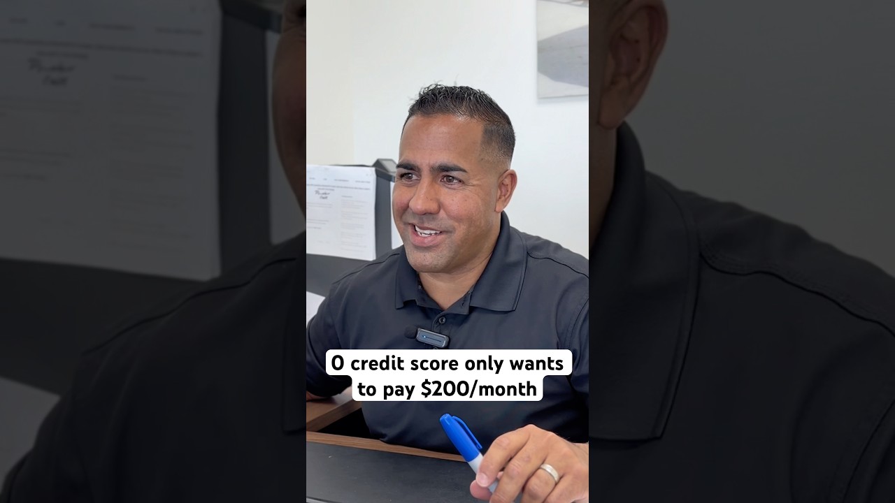 0 credit score only wants to pay $200/month #bts #behindthescenes #carbuyingtips