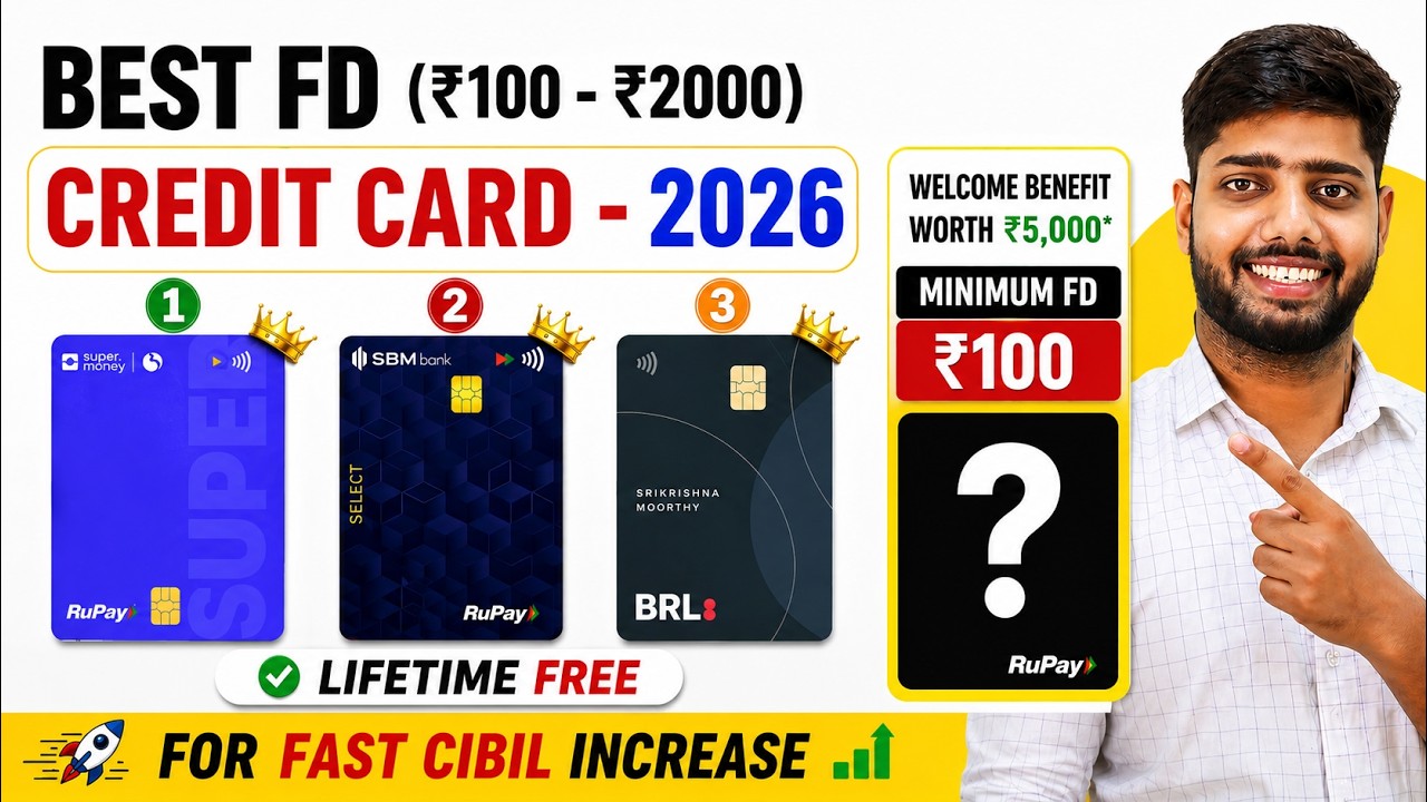 Best fd credit cards 2026 || Best Credit Cards Against Fixed Deposit in India | FD Credit Card