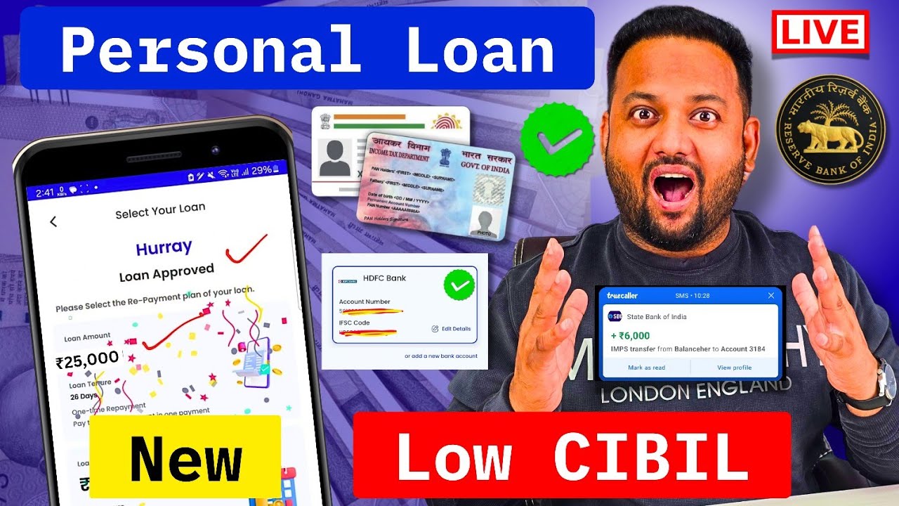 Kharab Cibil Score Per Personal Loan | Loan App for Low Cibil | Aadhar Loan Review 2026