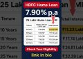 HDFC Home Loan Interest Rates 2025 | 25 Lakh Home Loan EMI for 10, 15, 20, 25, 30 Years |