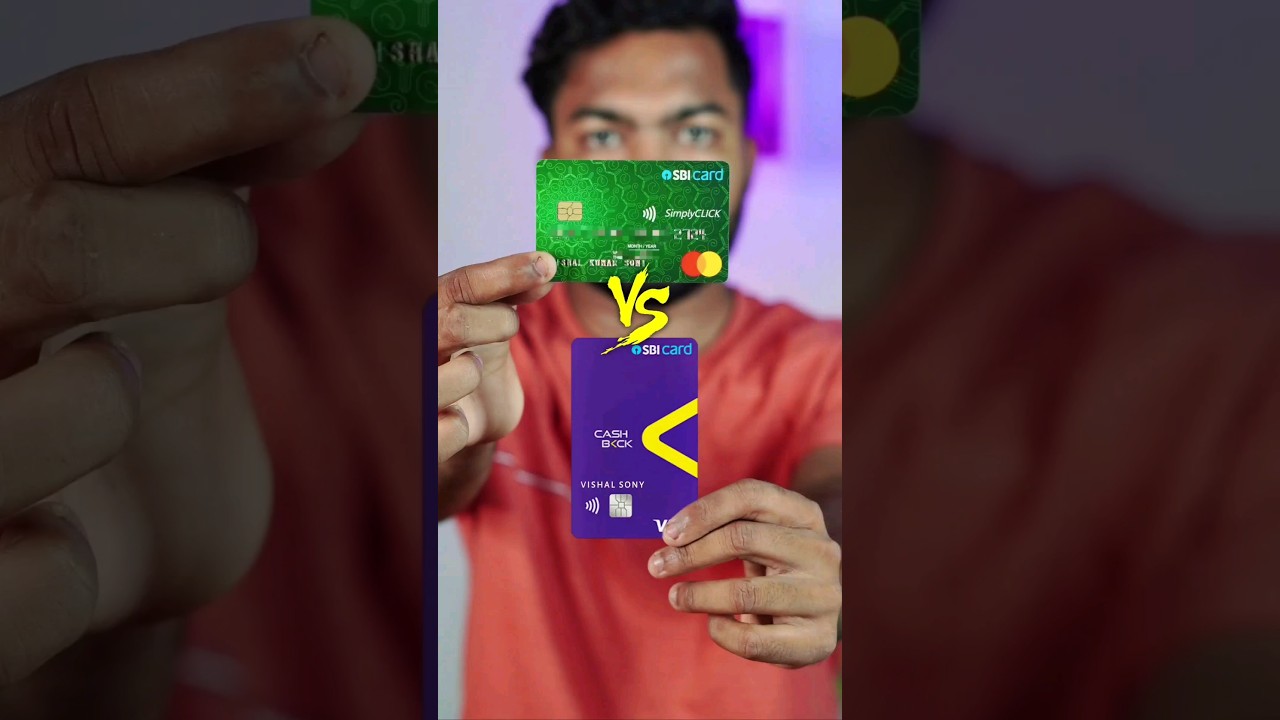 SBI SimplyCLICK Card Vs SBI Cashback Credit Card #sbi #sbicreditcard